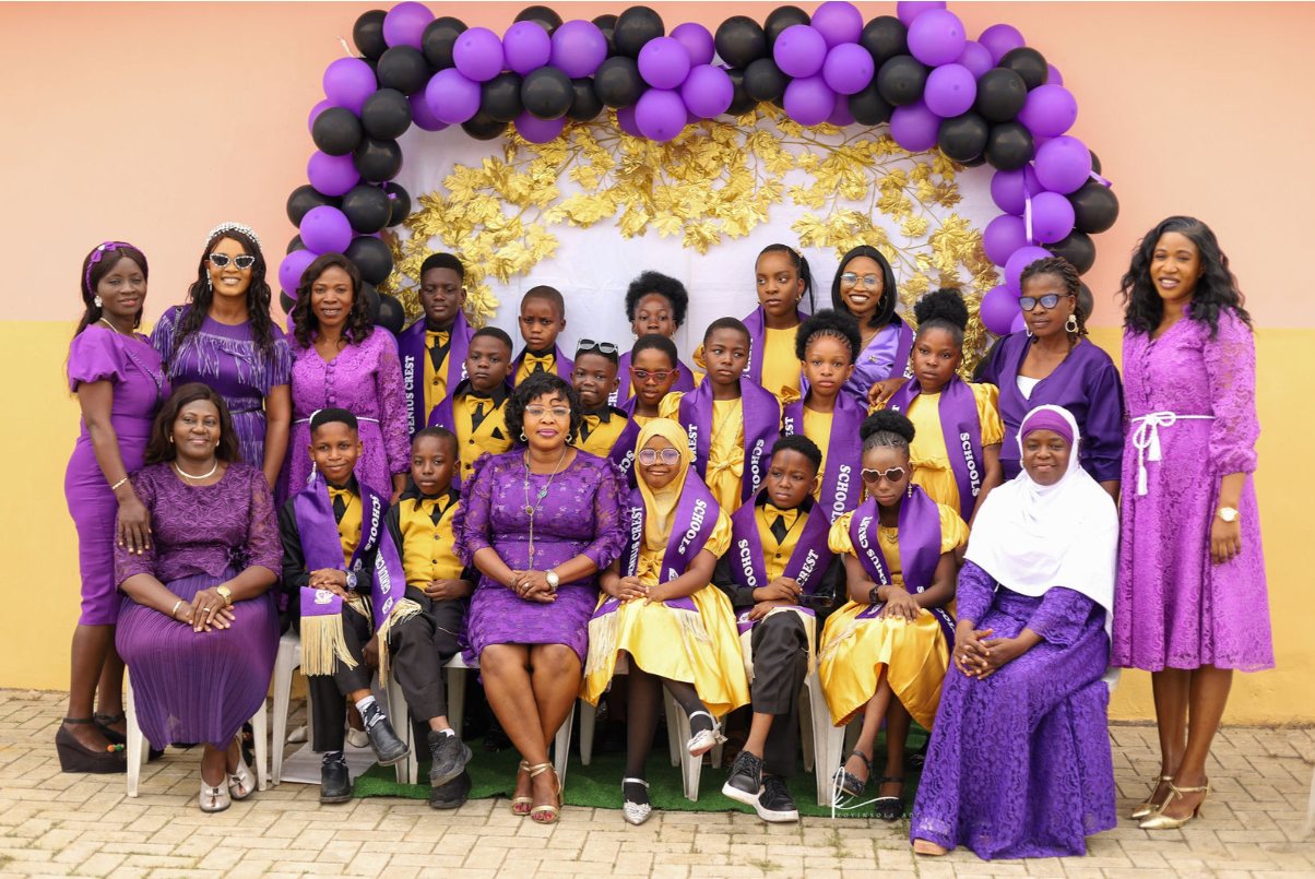 Graduation ceremony group photograph
